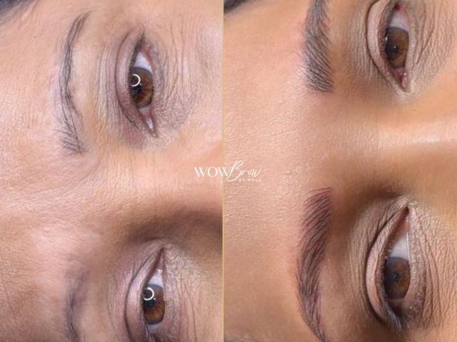 Natural eyebrows tattoo in kitchener waterloo. best nano brows services. top brow tatoo